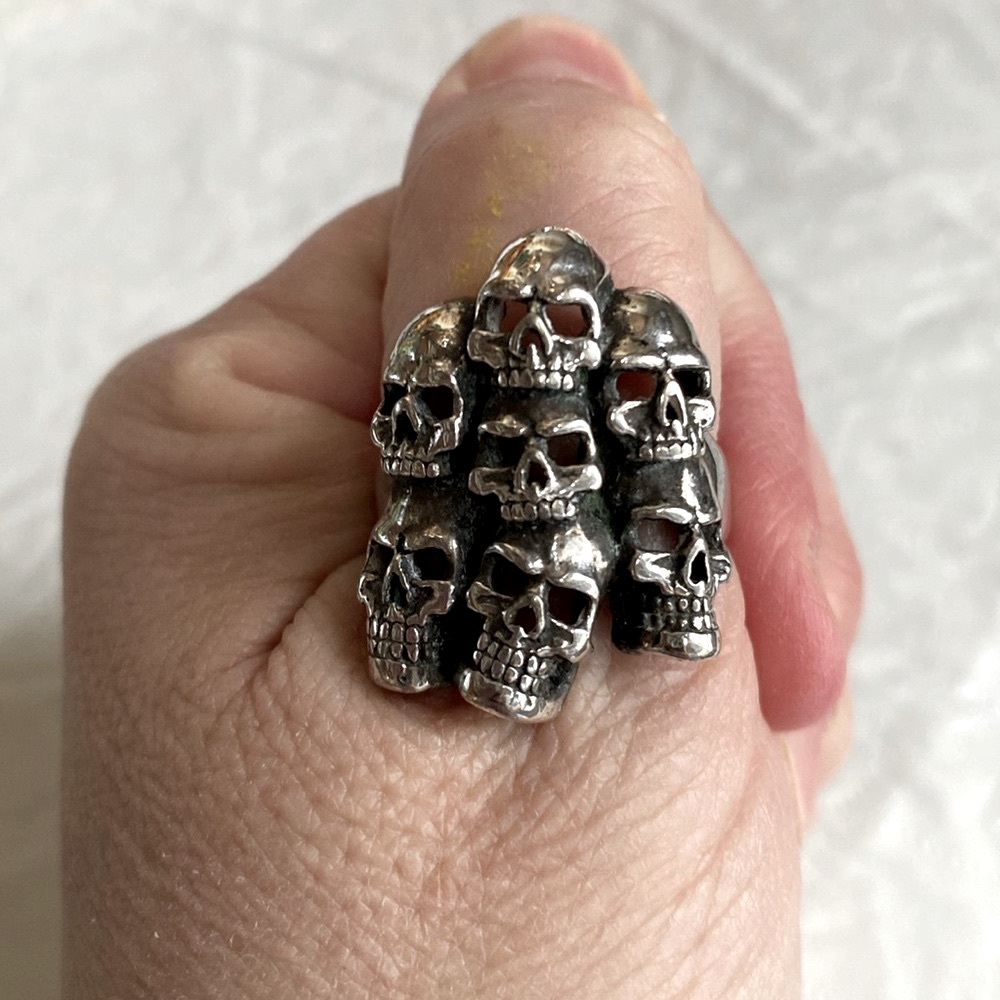Men’s Multiple Skull Stainless Steel Ring